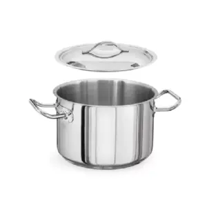 Kapp Medium Deep Stock Pot with Lid 32x27.5cm 22.1L Commercial Horeca Use KP-30143227