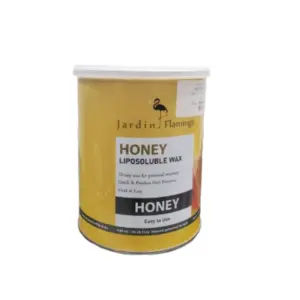 Lonni Cosmetics Jardin Flamingo Honey Liposoluble Wax 600ml – Gentle Hair Removal Wax with Honey Extracts for Smooth & Nourished Skin