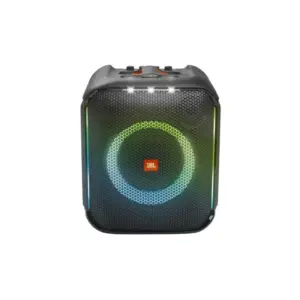 JBL By Harrman JBL Wireless Portable Speaker 100W, 10hr Play Time, 5.1 Bluetooth Streaming, IPX4 Splashproof, Lightshow, Original Pro Sound, Digital Wireless Mics for Karaoke Party Box Encore