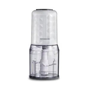 Kenwood Chopper 0.8l Plastic Bowl 400w Chp40.000wh - Stainless Steel Blades 2 Speeds With Pulse Ice Crush Powerful Motor