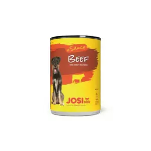 Josera JosiDog Beef in Sauce 415g, Fine Wet Food in Sauce with Beef for Adult Dogs (E-EX)