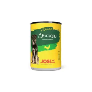 Josera JosiDog Chicken in Sauce 415g, Fine Wet Food in Sauce with Chicken for Adult Dogs (E-EX)