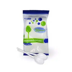 Khaleej Pack Plastic Spoon 50's (Pack of 40pcs)