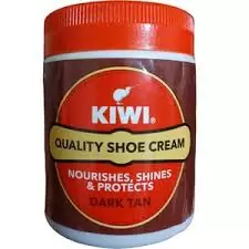 Kiwi Quality Shoe Cream Dark Tan for Shine and Water Protection 150ml (Pack of 24pcs)