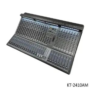 Kodtec Professional 24-Channel Audio Mixer, Multi-Input Sound Console for Live Events and Studio Recording KT-2410AM