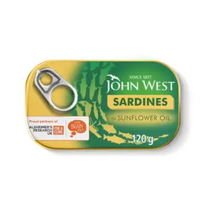 John West Sardines in Sunflower Oil 120g (Pack of 12pcs)