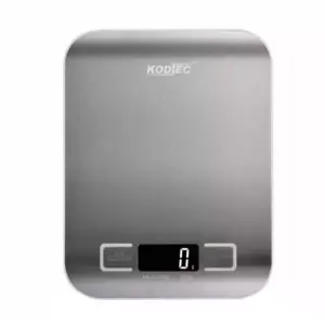 Kodtec Electronic Kitchen Scale High-Precision Digital Food Scale 5kg/11lb, Professional Stainless Steel & ABS Platform with Tare Function KT-4004KS