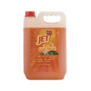 JET Dishwashing Liquid Soap Citrus Orange 5L (Pack of 4Pcs)