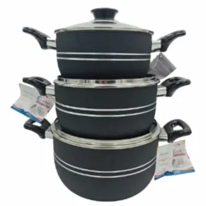 Klassic Kitchenware Klassic Non Stick Saucepot Set 20cm, 22cm, 24cm Heavy Gauge 2024hg