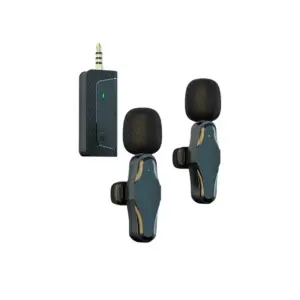 Faith Wireless Lavalier Noise Reduction Microphone 3.5mm AUX for Megaphones, Amplifier, Speaker, Camera, Computer, Mobile Phone K35Pro (Pack of 2Pcs)