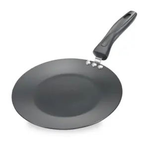 Judge Non-Stick Concave Tawa Hard Anodized with Induction Base - 25cm, Low Oil Cooking, Easy to Clean, with Cool Touch Handle 37257