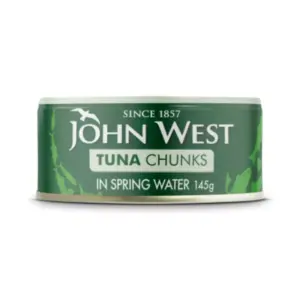 John West Tuna Chunks in Spring Water 145g (Pack of 48pcs)