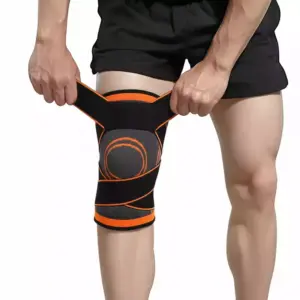 Faith Knee Supports 1 Pack Knee Brace With Adjustable Strap Compression Knee Sleeves For Running Joint Pain Arthritis Meniscus Tear Cartilage Damage Tendonitis Quick Recovery Unisex (SIZE: XL)