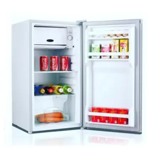 Kodtec Refrigerator Single Door with Deep Freezer Compartment 95L, Energy-Efficient Compact Fridge Silver KT-95FR