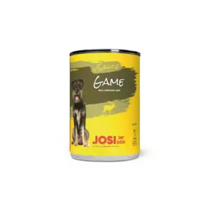 Josera JosiDog Game in Sauce 415g, Fine Wet Food in Sauce with Beef for Adult Dogs (E-EX)