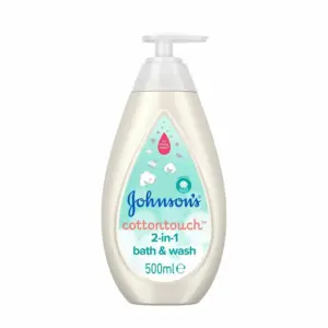 Johnson and Johnson Johnsons Baby Bath & Wash 500ml Cotton Touch 2 in 1 21373