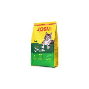 Josera JosiCat Crunchy Chicken 650g Favorite Dry Food with Tender Chicken for Adult Cats (E-EX)