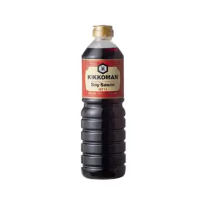 Generic Kikkoman Soy Sauce Naturally Brewed 1L (Pack of 12pcs)