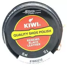 Kiwi Quality Shoe Polish Black for shine, nourishment and proven long-lasting water protection 15ml (Pack of 432Pcs)