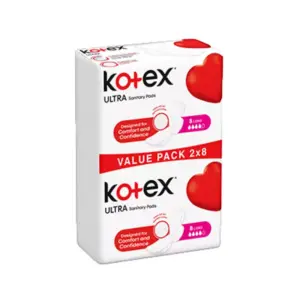 Kotex Ultra Extra Long Twin Pack Pads (Pack of 16)