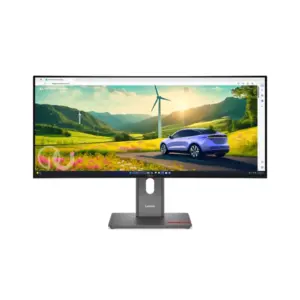 Lenovo ThinkVision P34WD-40 Curved UWQHD Monitor 34" with 120Hz IPS Panel, USB-C Docking, Stand, Cables 64ADGAT1UK-E