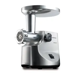 Kenwood Meat Grinder Stainless Steel Blades Powerful Motor 1600w Mg510 - Plates For Fine, Medium And Coarse Die Cast Metal Body On, Off And Reverse Switch