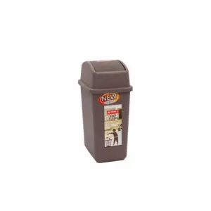 Lionstar Dustbin 9L Garbi Swing C-48 Slim Waste Bin With Flip Top Lid BPA Free Plastic For Home & Office