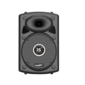 Kodtec Mid Double Speaker – 15-Inch Dual Woofer System, High Power Output, Deep Bass Performance, Clear Sound Quality, Bluetooth & AUX Connectivity, Heavy Duty Party Speaker System KT-1539