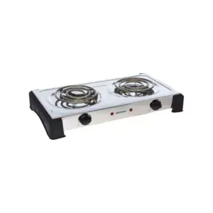 Krypton Double Coil Hot Plate Temperature Control, Stainless Steel, 2000W, Silver, KNHP5310