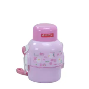 Lionstar Lunch Box Polka School Box SB-15 Kids Meal Box Tiffin Box, Leak Proof Plastic Lunch Box BFA Free