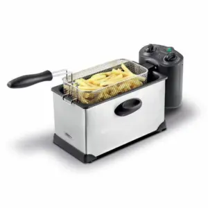Kenwood Deep Fryer 3l Adjustable Temperature 2000w Dfm50.000ss - 30 Mins Timer Adjustable Temperature Removable Filter And Oil Container