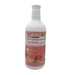 Lonni Cosmetics Lonni Grapefruit Extraction Shampoo & Conditioner 1100ml – Refreshing Hair Care with Natural Grapefruit Extracts for Healthy & Shiny Hair