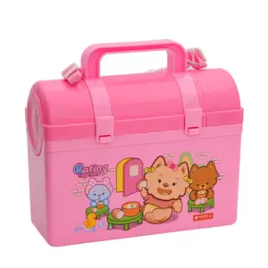 Lionstar Lunch Box Reno School Box SB-4 Kids Meal Box Tiffin Box, Leak Proof Plastic Lunch Box BFA Free