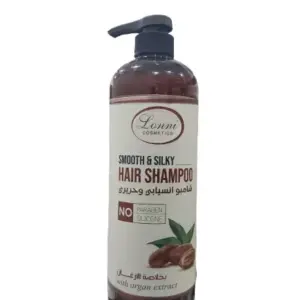 Lonni Cosmetics Lonni Smooth & Silky Hair Shampoo with Argan Extracts 1080ml – Nourishing Care for Shiny, Soft & Manageable Hair