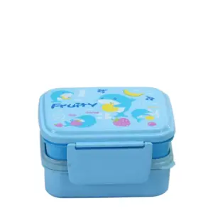 Lionstar Lunch Box Enzona Twin SB-34 Kids Meal Box Tiffin Box, Lunch Box Leak Proof Plastic Lunch Box BFA Fre