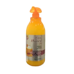 Lonni Cosmetics Lonni Honey Moisturizing & Softening Body Wash 1500ml - Enriched with Argan Oil, Keratin, and Collagen for Skin Nourishment and Elasticity.