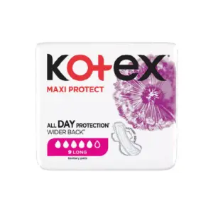 Kotex Maxi Protect Sanitary Pads Long 9pcs (Pack of 16pcs)