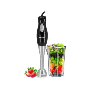 Krypton Powerful Detachable Hand Blender 200W, 500ml Cup, Stainless Steel, Black & Silver KNHB6078