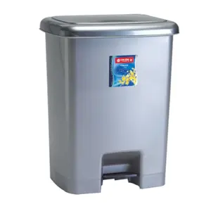 Lionstar Dustbin 25L Square Step C-32 Kitchen Trash Bin, Trash Can, Stain Resistant Garbage Bin For Home & Kitchen
