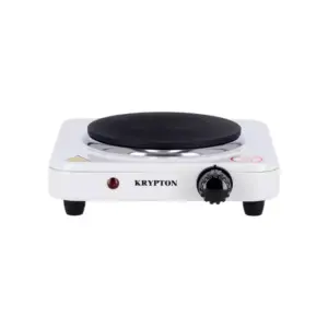 Krypton Single Solid Hot Plate Temperature Control, 1000W, White, KNHP5305
