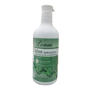 Lonni Cosmetics Lonni Aloe Extraction Shampoo & Conditioner 1100ml – Soothing & Hydrating Hair Care with Natural Aloe Extracts