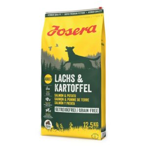 Josera Dry Dog Food Salmon & Potato Grain Free Pleasure with Herbs and Fruits Suitable for Older Dogs 12.5kg (E-EX)