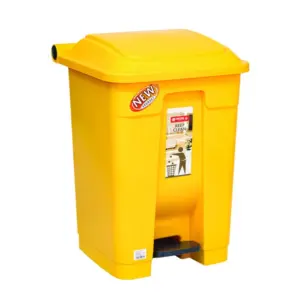 Lionstar Dustbin 40L w/Pedal Gomi C-71 Kitchen Trash Bin, Trash Can, Stain Resistant Garbage Bin, Highly Durable Pedal with Soft Close Lid for Home, Office, Kitchen