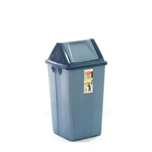 Lionstar Dustbin 42L Swing Lid C-1 Flip Top Waste Bins Large With Swing Lid Durable Plastic