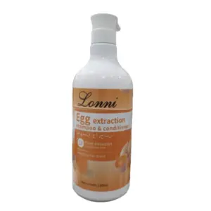 Lonni Cosmetics Lonni Egg Extraction Shampoo & Conditioner 1100ml – Strengthening & Nourishing Hair Care with Egg Protein Extracts