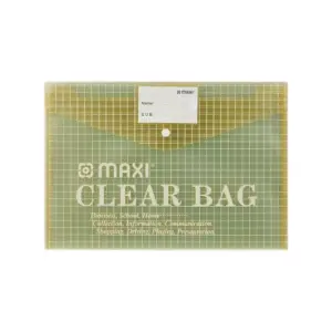 Maxiimus Maxi My Clear Bag File Full Size Thick W - 209fc P02346 (Pack of 5Pcs)