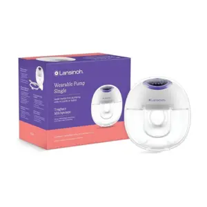 Lansinoh Single Wearable Breast Pump – Hands-Free, Quiet & Comfortable Milk Expression for Moms