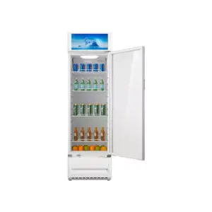 Midea Glass Door Showcase Refrigerator, 309L, White, MDRZ432FZG21