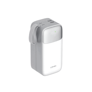 Ldnio Power Bank Fast Charging 20W, Built In USB-C/Lightning Cables, 50000mAh Supper Big Capacity, High Quality Battery QC 3.0 PQ50