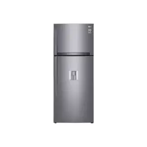 LG Refrigerator 438L Double Door Top Freezer with Door Mounted Auto Ice Maker, Inverter Linear Compressor, Door Cooling, Hygiene Fresh, Fresh 0 Zone, Trim Tempered Glass, Smart ThinQ GL-C652HLCM